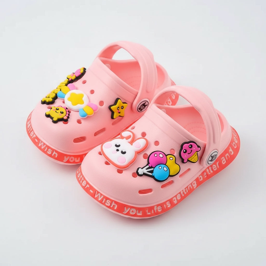 Summer Children Garden Clogs Shoes Boys&Girls Beach Sandal Kids Lightweight Breathable Cute Cartoon Slip Baby Slippers