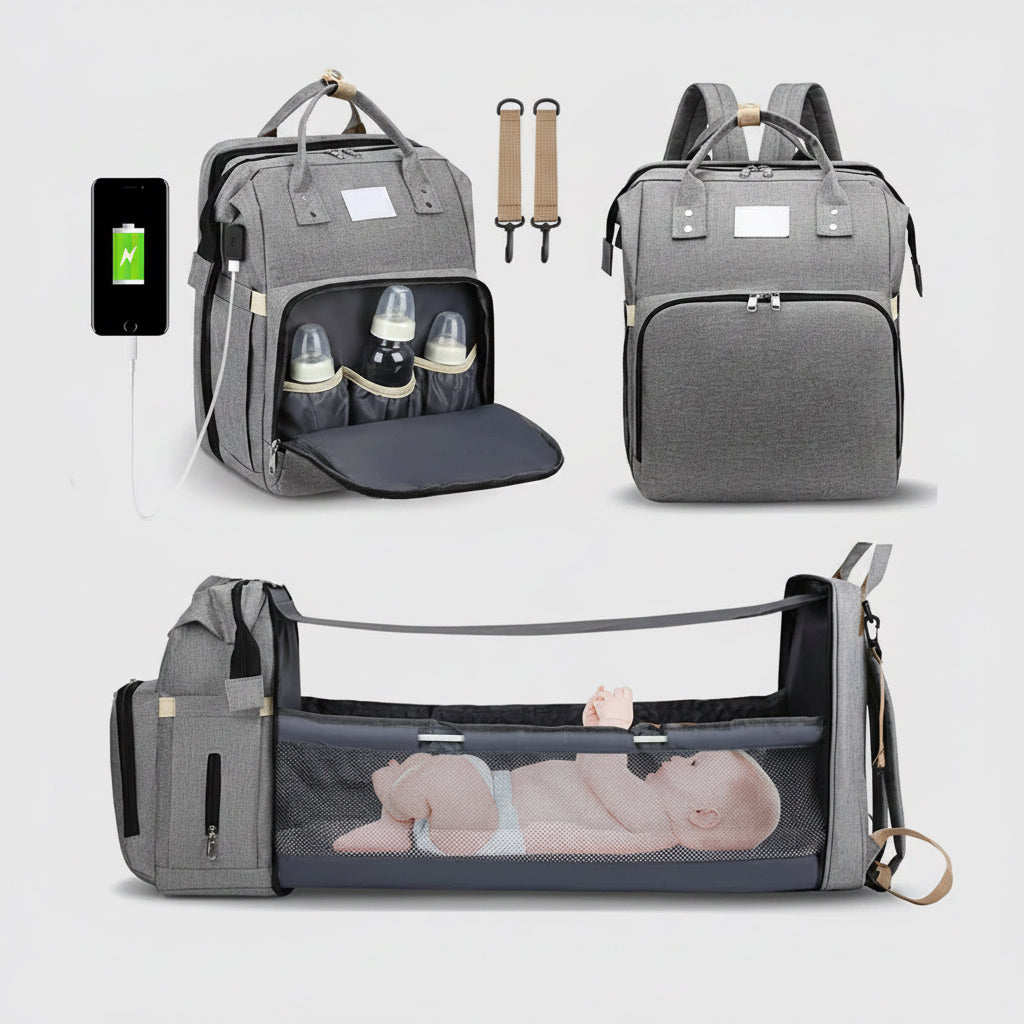 Baby Diaper Bag Nappy Stroller Bags for Baby Maternity Bag Backpacks Crib Newborn Mommy Bag Changing Table Baby Bags for Mom
