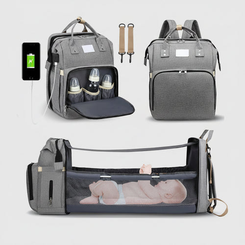 Baby Diaper Bag Nappy Stroller Bags for Baby Maternity Bag Backpacks Crib Newborn Mommy Bag Changing Table Baby Bags for Mom