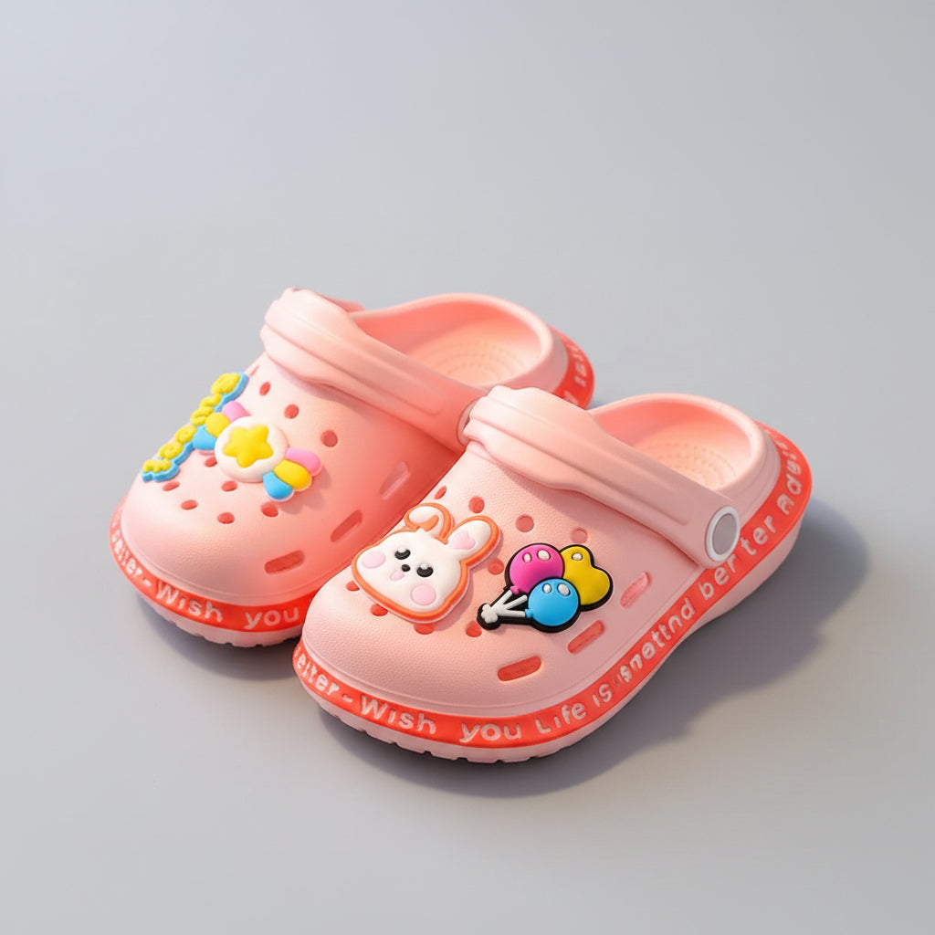 Summer Children Garden Clogs Shoes Boys&Girls Beach Sandal Kids Lightweight Breathable Cute Cartoon Slip Baby Slippers