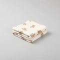 Cute Bear Muslin Squares Cotton Baby Blanket for Newborn Plaid Infant Swaddle Blanket Babies Accessories Bed Summer Comforter