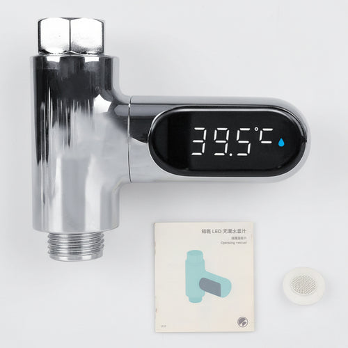 Shower Faucets Water Thermometer Bathing Temperature Meter Hot Tub Water Temperature Monitor Electricity Home LED Display
